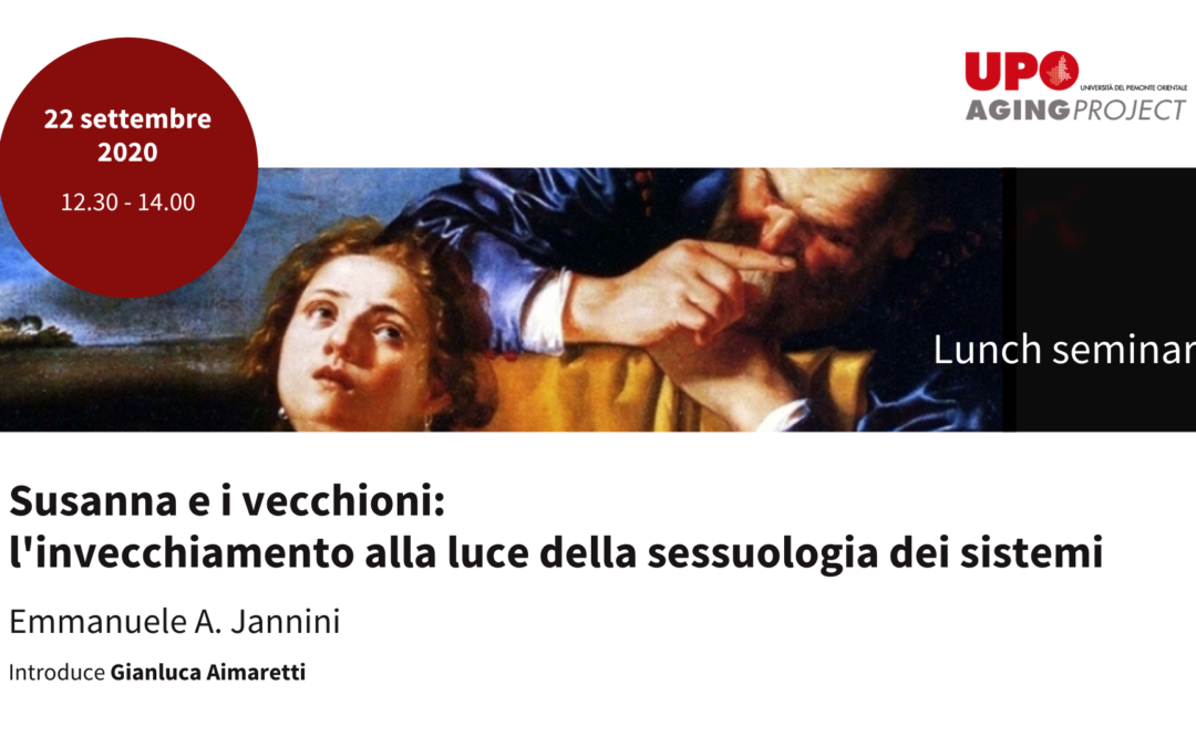 L’invecchiamento alla luce della sessuologia dei sistemi – Il webinar