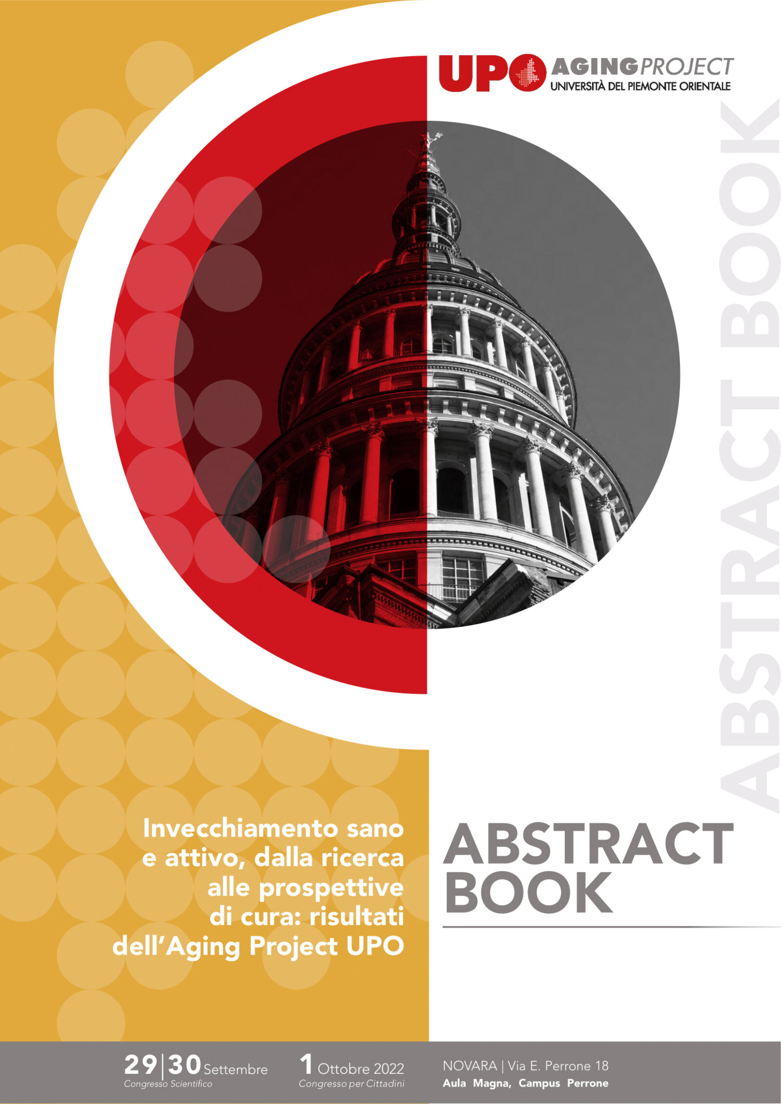 copertina abstract book congresso aging project
