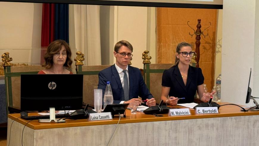 Massimiliano Malvicini e Chiara Bertoldi al convegno ELVIS