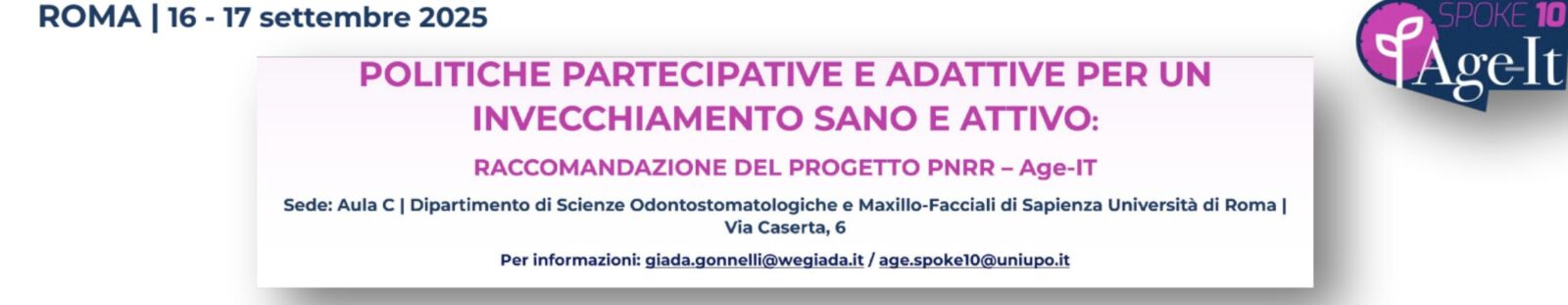 politiche per l’invecchiamento sano e attivo